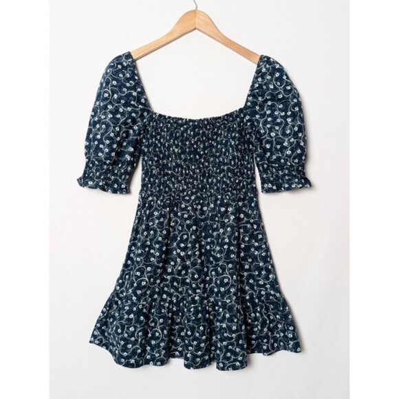 ARITZIA WILFRED Angie Dress Prairie Floral Blue XS - Picture 9 of 14